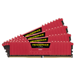 Kit Memoria RAM Corsair Vengeance LPX DDR4, 2666MHz, 16GB (4 x 4GB), CL16, Rojo 
