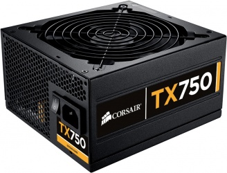 Fuente de Poder Corsair TX750 v2 Enthusiast Series, 24-pin ATX, 750W 