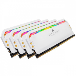 Kit Memoria RAM Corsair Dominator Platinum RGB DDR4, 4000MHz, 32GB (4 x 8GB), CL19, XMP, Blanco 