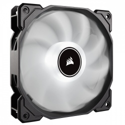 Ventilador Corsair AF120 LED Blanco, 120mm, 1400RPM, Negro/Blanco 
