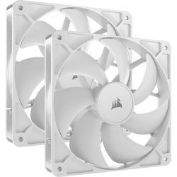 Ventilador Corsair PWM RS140, 2x 140mm, 1700RPM, Blanco 