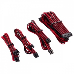 Corsair Kit de Inicio de Cables PSU Premium, Tipo 4, Rojo/Negro 