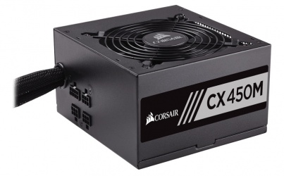 Fuente de Poder Corsair CX450M 80 PLUS Bronze, 24-pin ATX, 120mm, 450W  