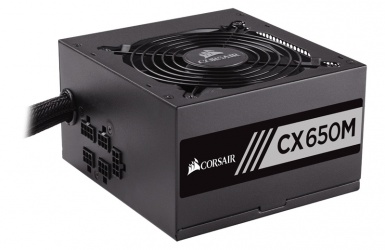 Fuente de Poder Corsair CX650M 80 PLUS Bronze, 20+4 pin ATX, 120mm, 650W, Negro 