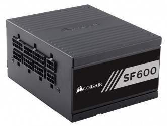 Fuente de Poder Corsair SF600 80 PLUS Gold, 20+4 pin ATX, 92mm, 600W 