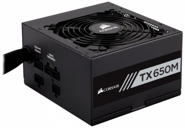 Fuente de Poder Corsair TX650M 80 PLUS Gold, 20+4 pin ATX, 120mm, 650W 