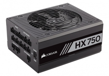 Fuente de Poder Corsair HX750 80 PLUS Platinum, 20+4 pin ATX, 135mm, 750W 