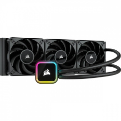 Corsair iCUE H150i RGB ELITE Enfriamiento Líquido para CPU, 3x 120mm, 1850RPM, Negro 