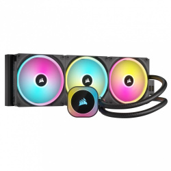 Corsair iCUE Link H170i RGB AIO Enfriamiento Líquido para CPU, 3x 140mm, hasta 2000RPM, Negro  ― Abierto 