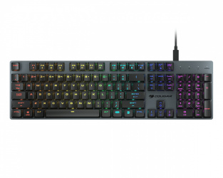 Teclado Gamer Cougar Luxlim RGB, Teclado Mecánico, Switch Red, Alámbrico, Negro (Inglés) 
