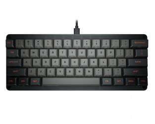 Teclado Gamer Cougar Puri Mini 60%, Teclado Mecánico, Switch Gateron Red, Alámbrico, Negro (Inglés) 