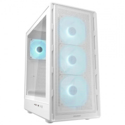 Gabinete Cougar Airface Pure Pro, Midi-Tower, ATX/Micro-ATX/Mini-ITX, USB 3.0, sin Fuente, 4 Ventiladores Instalados, Blanco 