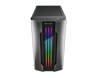 Gabinete Cougar Gemini M, Mini-Tower, Micro-ATX/Mini-ITX, USB 2.0/3.0, sin Fuente, 1 Ventilador Instalado, Gris  