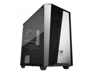 Gabinete Cougar MG120-G con Ventana, Mini Tower, micro ATX/Mini-ITX, USB 2.0/3.2, sin Fuente, Negro 