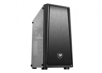 Gabinete Cougar MX340 con Ventana RGB, Midi-Tower, ATX/Micro-ATX/Mini-ITX, USB 3.0/2.0, sin Fuente, Negro 