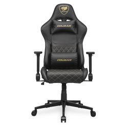 Cougar Silla Gamer Armor One V2, hasta 120kg, Negro/Dorado 