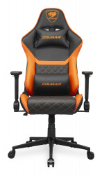 Cougar Silla Gamer Armor One V2, hasta 120kg, Negro/Naranja 