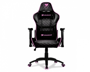 Silla Gamer Cougar Armor One Eva, hasta 120Kg, Negro/Rosa 