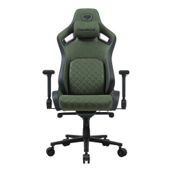 Cougar Silla Gamer Defensor S, hasta 150Kg, Negro/Verde 