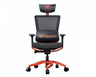 Cougar Silla Gamer ARGO, 150Kg, Negro/Naranja 