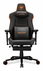 Cougar Sofá Gamer ARMOR EVO M, hasta 160kg, Negro/Naranja 