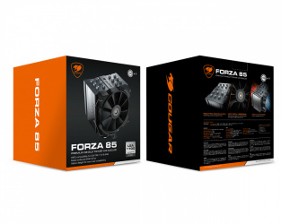 Disipador CPU Cougar Forza 85, 120mm, hasta 2000RPM, Negro  