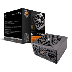 Fuente de Poder Cougar VTX600 80 PLUS Bronze, 20+4 pin ATX, 120mm, 600W 