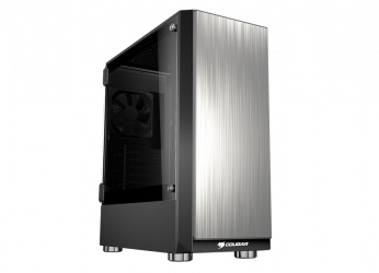 Gabinete Cougar Trofeo con Ventana, Midi-Tower, ATX/EATX/Micro-ATX/Mini-ITX, USB 3.0/2.0, sin Fuente, Aluminio/Negro 
