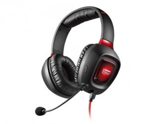 Creative Labs Audífonos Gamer Sound Blaster Tactic3D Rage USB V2.0 para PS4, Alámbrico, 1.2 Metros, 3.5mm/USB, Negro/Rojo 