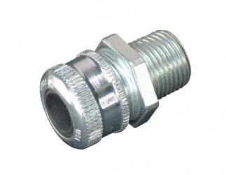 Crouse-Hinds Conector Metálico Tipo Glándula para Cable con Cuerda 19 - 22.22mm, Acero 