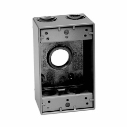 Crouse-Hinds Caja Eléctrica para Intemperie TP7050, 5 Puertos, Aluminio 