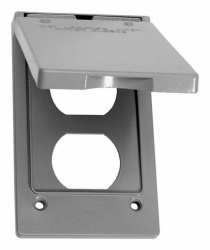 Crouse-Hinds Tapa para Pared TP7199, 2 Puertos, Gris 