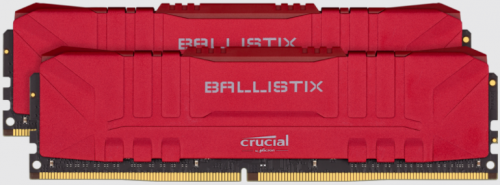 Kit Memoria RAM Crucial Ballistix DDR4, 2666MHz, 16GB (2 x 8GB), Non-ECC, CL16, XMP, Rojo 