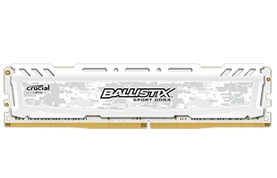 Memoria RAM Crucial Ballistix Sport LT White DDR4, 2400MHz, 16GB, Non-ECC, CL16, XMP 