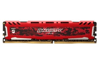 Memoria RAM Crucial Ballistix Sport LT DDR4, 2400MHz, 16GB, Non-ECC, CL16, XMP 