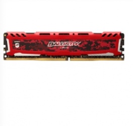 Memoria RAM Crucial Ballistix Sport LT Red DDR4, 2666MHz, 16GB, Non-ECC, CL16, XMP 