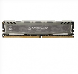 Memoria RAM Crucial Ballistix Sport LT Gray DDR4, 2666MHz, 8GB, Non-ECC, CL16, XMP 