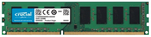 Memoria RAM Crucial DDR3L, 1600MHz, 8GB, Non-ECC, CL11 