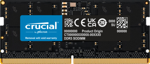 Memoria RAM Crucial DDR5, 5600MHz, 16GB, ECC, CL46, SO-DIMM 