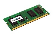 Memoria RAM Crucial DDR3, 1600MHz, 2GB, CL11, Non-ECC, SO-DIMM, 1.35v 