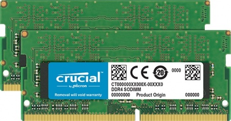 Kit Memoria RAM Crucial CT2K16G4SFD8266 DDR4, 2666MHz, 32GB (2 x 16GB), Non-ECC, CL19, SO-DIMM 