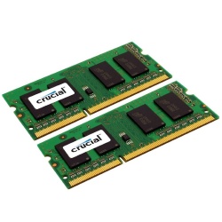 Kit Memoria RAM Crucial DDR3, 1600MHz, 8GB (2 x 4GB), CL11, SO-DIMM 
