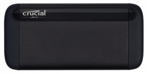 SSD Externo Crucial X8, 500GB, USB C, Negro, A Prueba de Golpes 