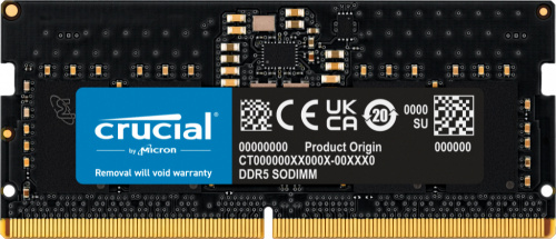 Memoria RAM Crucial CT8G56C46S5 DDR5, 5600MHz, 8GB, ECC, CL46 