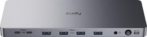 Cudy Docking Station CS700 1.0 USB-C, 2 x HDMI, 2 x DisplayPort, 1 x RJ-45  