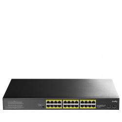 Switch Cudy Gigabit Ethernet GS1028PS2, 24 Puertos 10/100/1000 Mbps + 2 Puertos SFP, 56 Gbit/s, 8000 Entradas - Administrable 