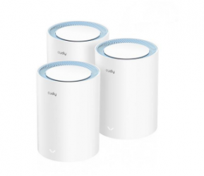 Access Point Cudy Tech AC1200 de Banda Dual WiFi Mesh 867 Mbit/s 2.4/5GHz 10/100Mbps Ethernet Blanco 3 Piezas 