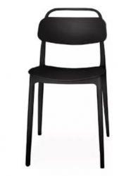 Cuory Silla CUOSAN, Respaldo duro, Negro 