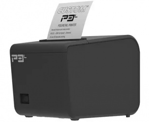 Custom P3L, Impresora de Tickets, Térmico, Alámbrico, 203 x 203DPI, USB-B, RJ.45, RS232, RJ12, Negro - con Autocortador 