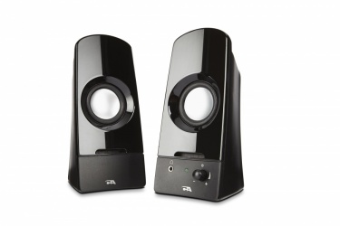 Cyber Acoustics Bocina para Computadora Curve Sonic, Alámbrico, 2.0 Canales, 3W RMS, 2 Piezas  